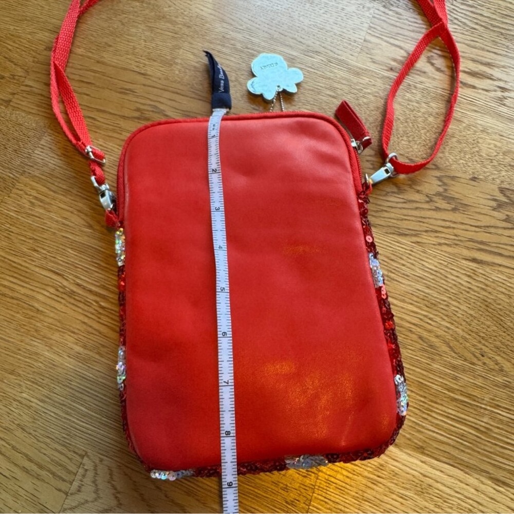 DISNEY Minnie Mouse Red Polka Dot Crossbody Bag - Picture 8 of 13